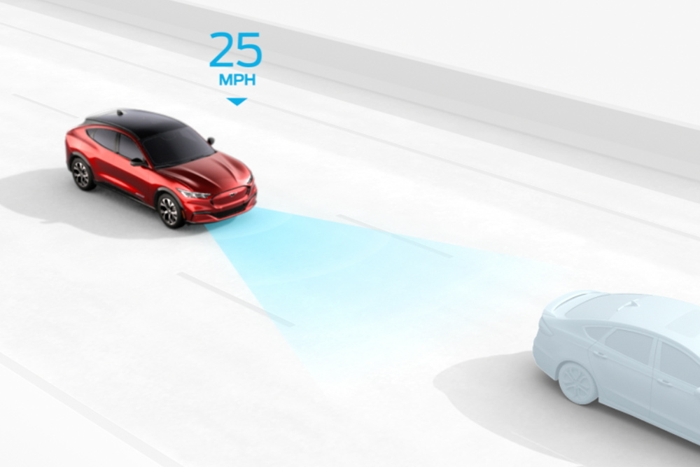 Explication schématique du régulateur de vitesse intelligent Ford