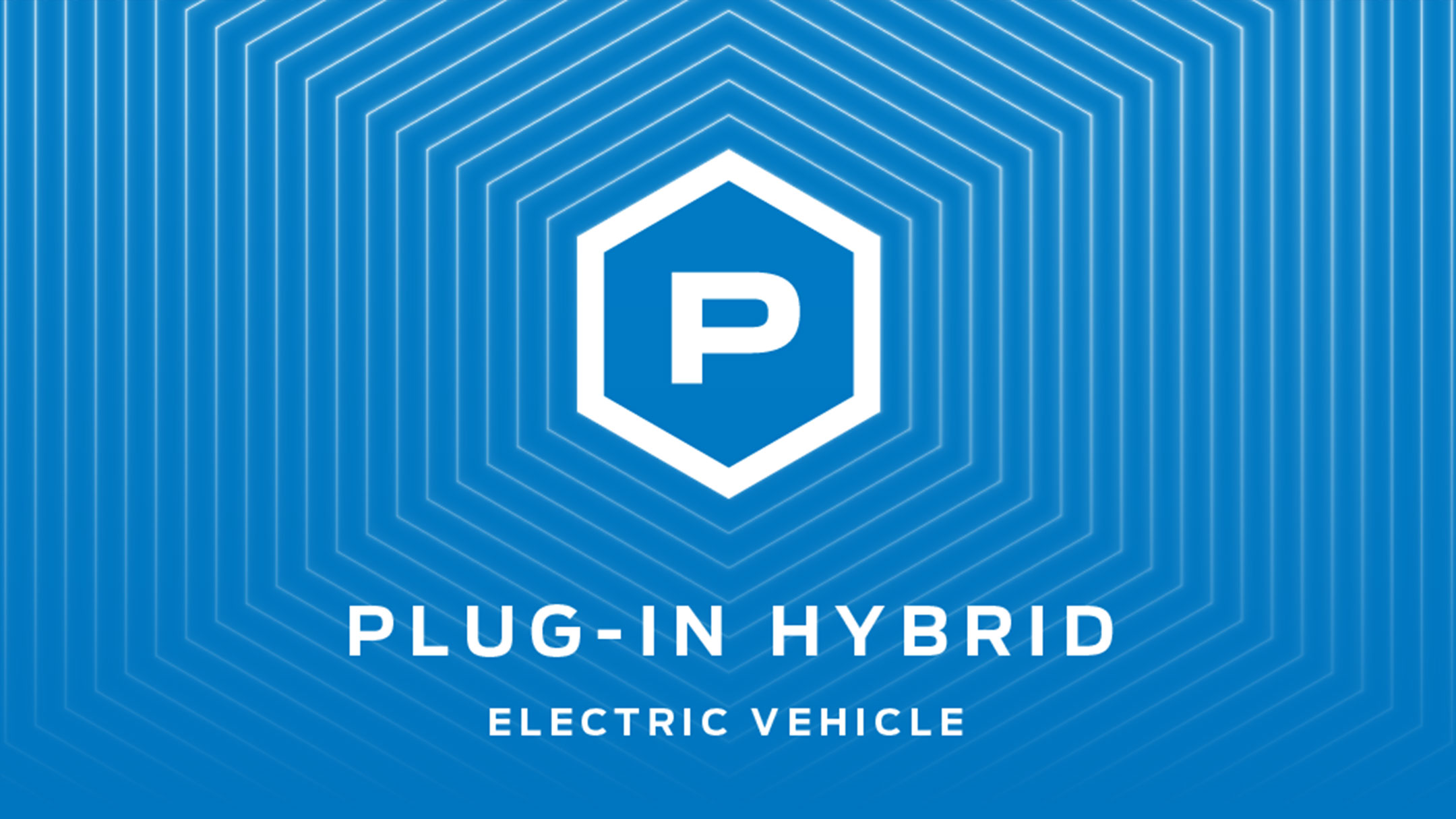 Logo de véhicule électrique Plug-in Hybrid.