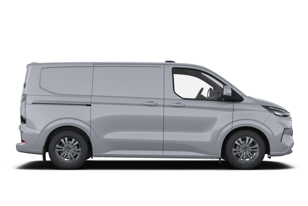 Vue de profil de la Ford Transit Custom