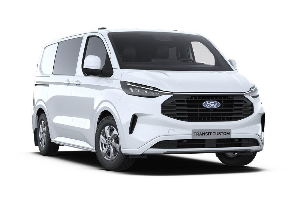 Fourgon Ford Transit Custom Multi-use blanc.
