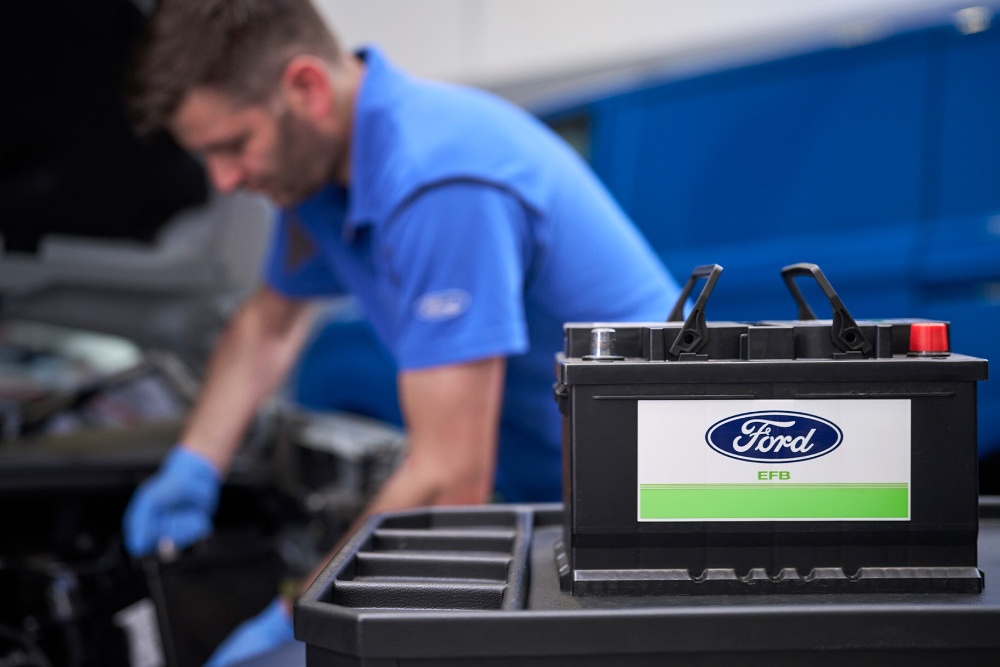 Ford mechanics doing an express service